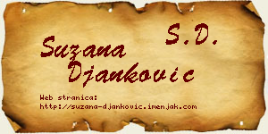 Suzana Đanković vizit kartica